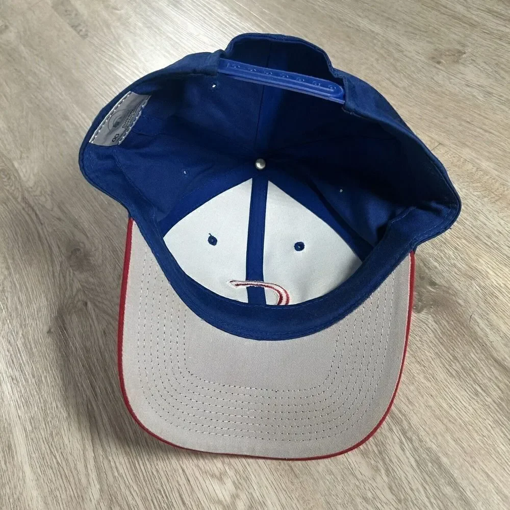 Vintage Chicago Cubs Hat‎ Snapback MLB Baseball Blue Red Outdoor Cap